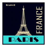 Travel Paris France Poster (Print Only)