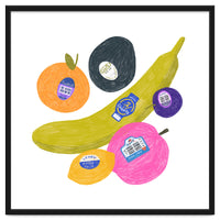 Fruit Stickers Square