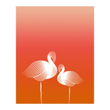 Meditating Flamingos (Print Only) thumbnail
