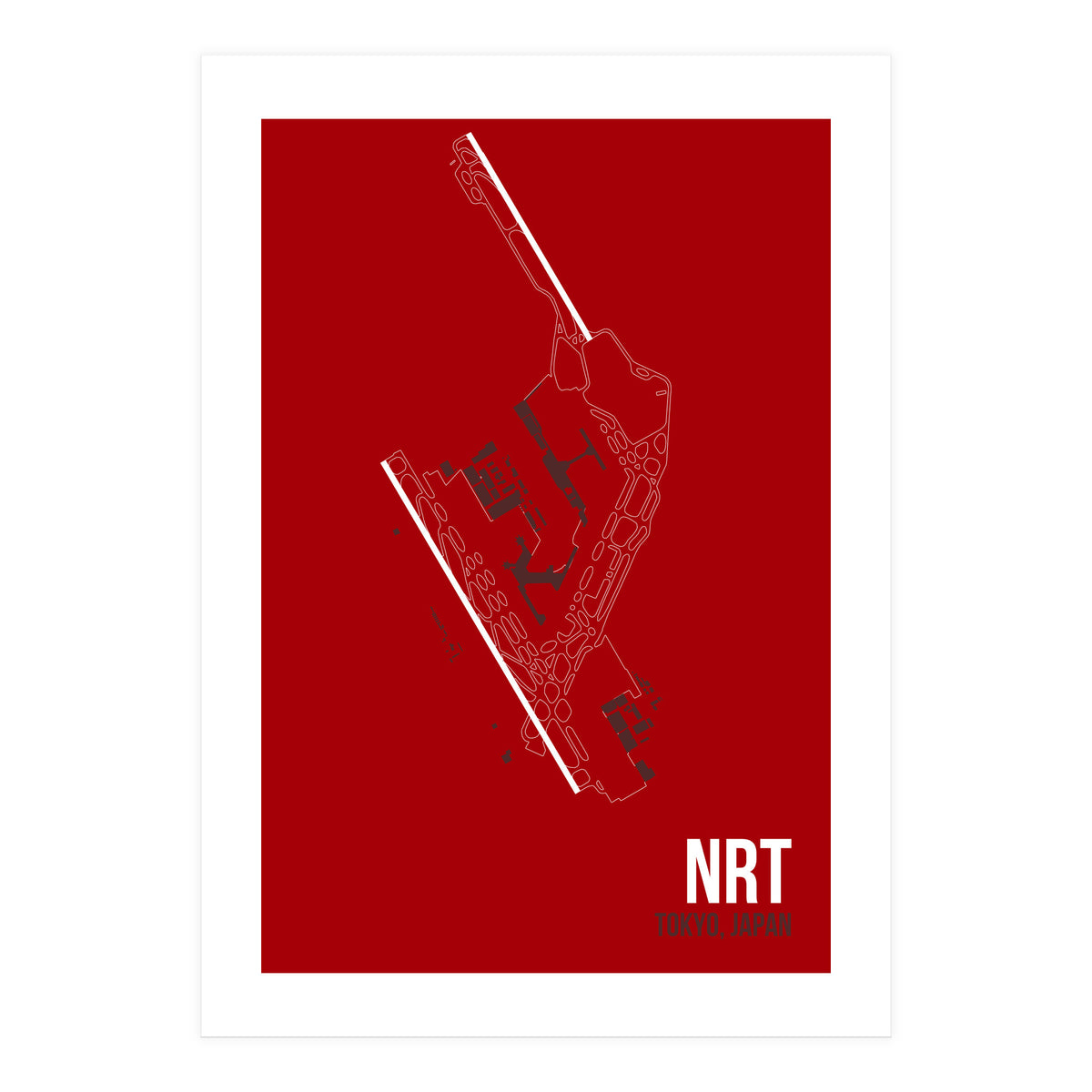 Tokyo Nrt Airport Layout (Print Only)