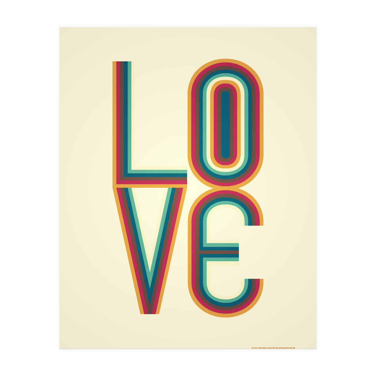 1970s Retro Love (Print Only)