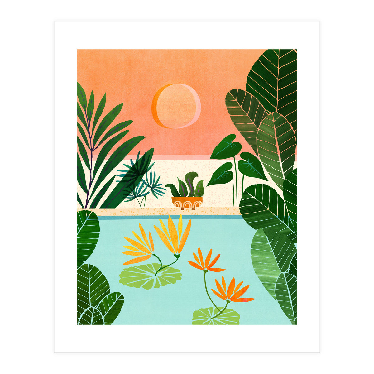 Shangri La Sunset (Print Only)