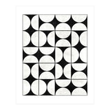 Mid-Century Modern Pattern No.2 - Black and White Concrete (Print Only) thumbnail