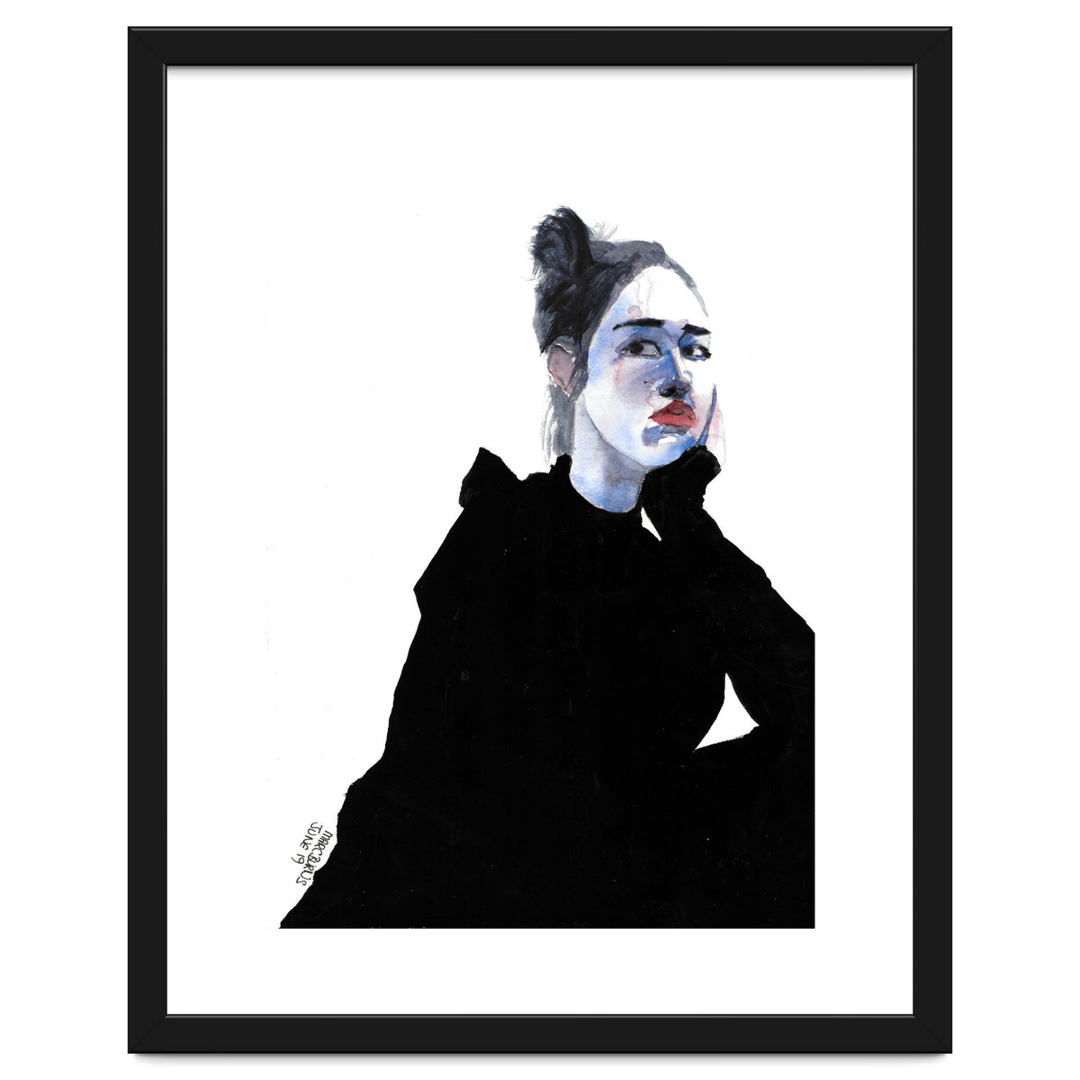 Untitled #48 Woman in a black dress