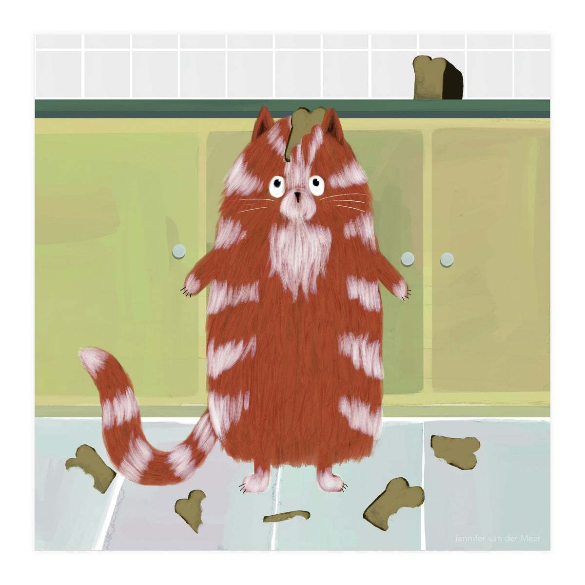 Cat 20: Me? No, I don't like bread! (Print Only)