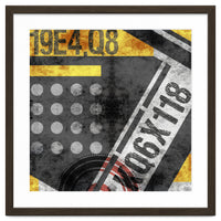 Abstract Industrial Black And Yellow