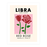 Libra Birth Flower Red Rose (Print Only) thumbnail