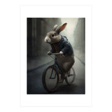 Rabbit Riding a Bicycle (Print Only) thumbnail