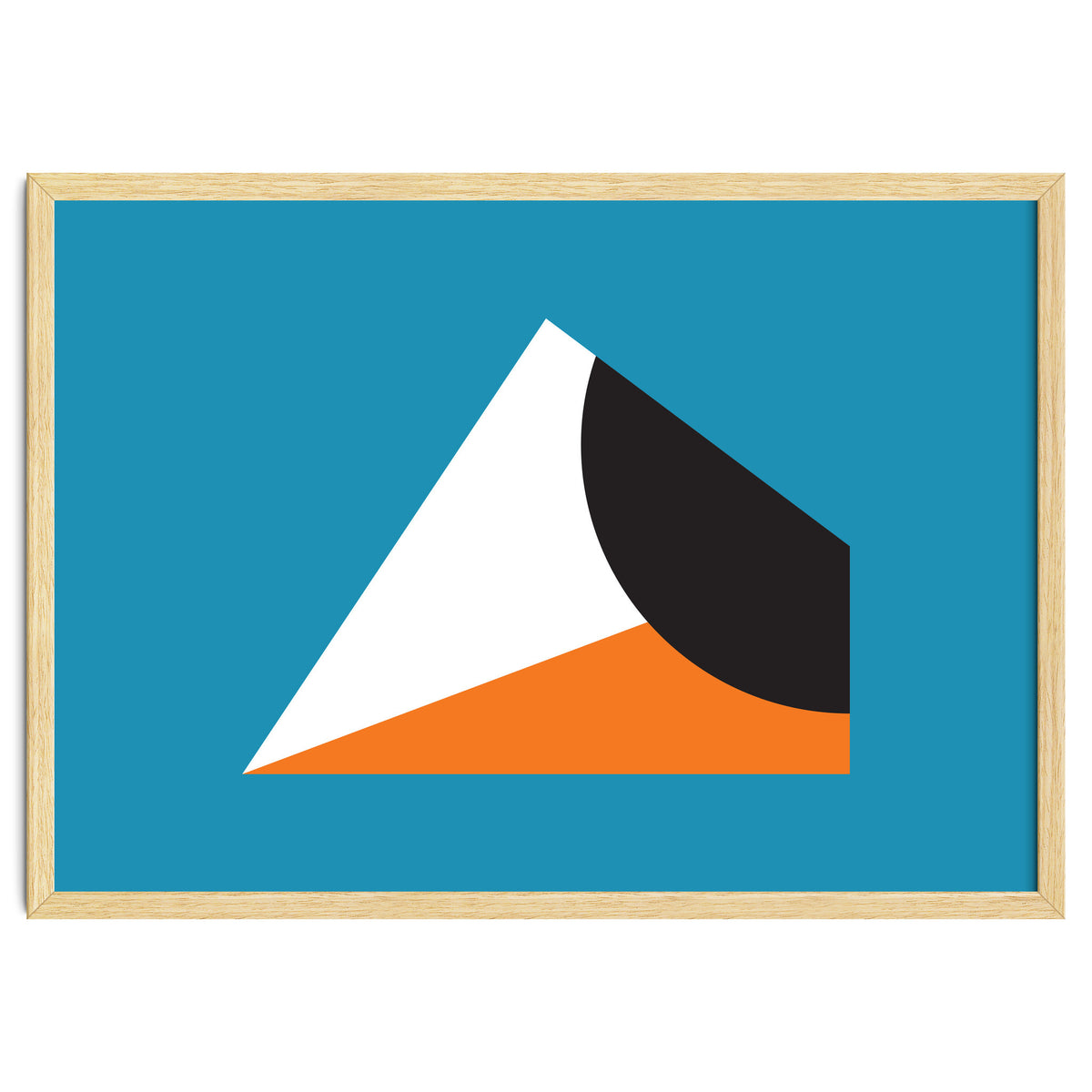 Geometric Shapes No. 16 - blue & orange