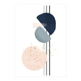 Abstract Study Blush and Navy Blue (Print Only) thumbnail