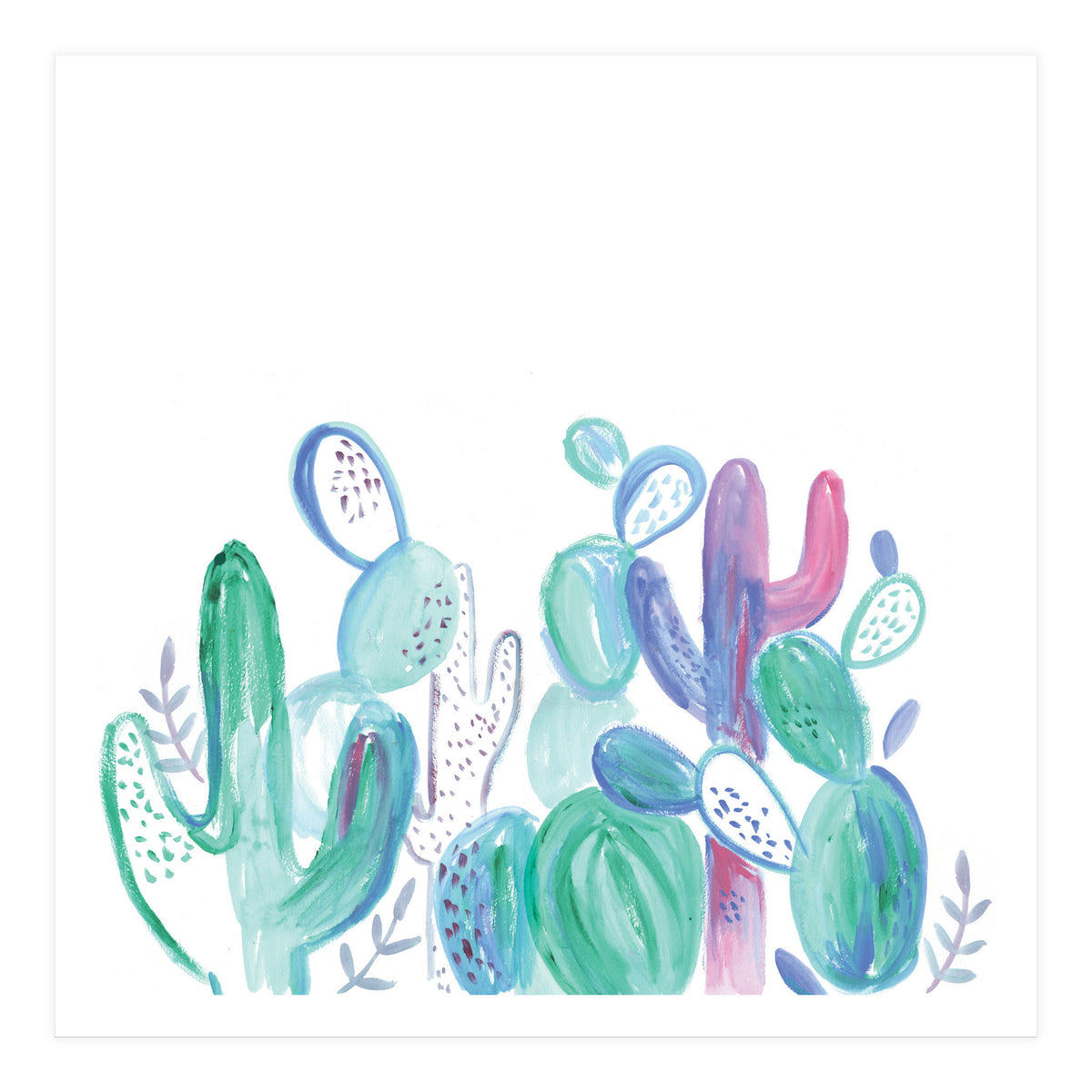 Abstract Cacti (Print Only)