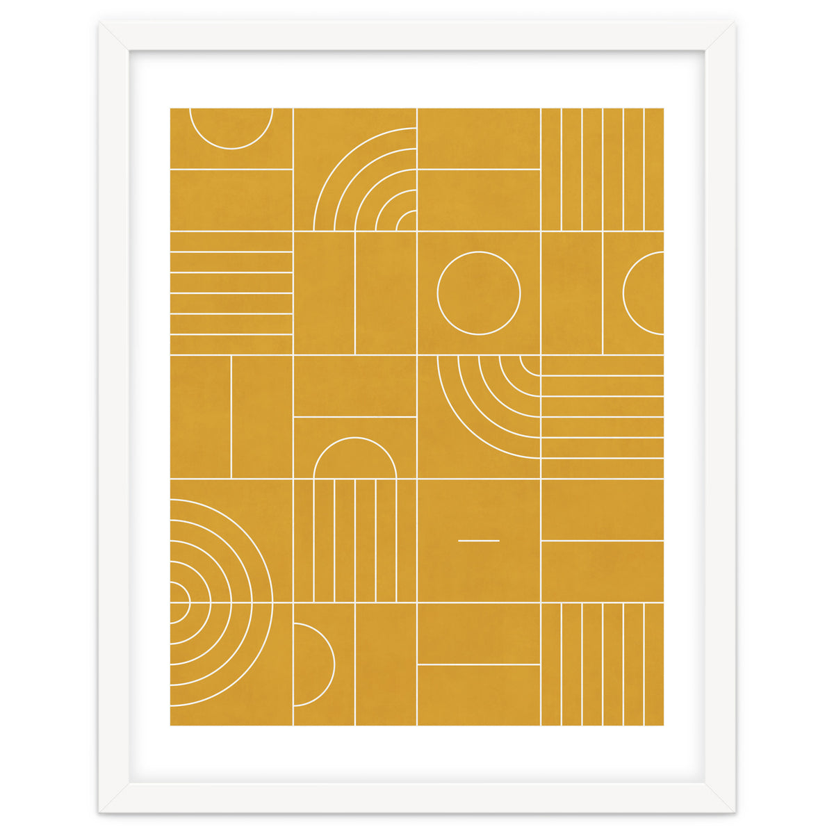 My Favorite Geometric Patterns No.22 - Mustard Yellow