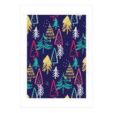 Christmas Pattern Trees (Print Only) thumbnail