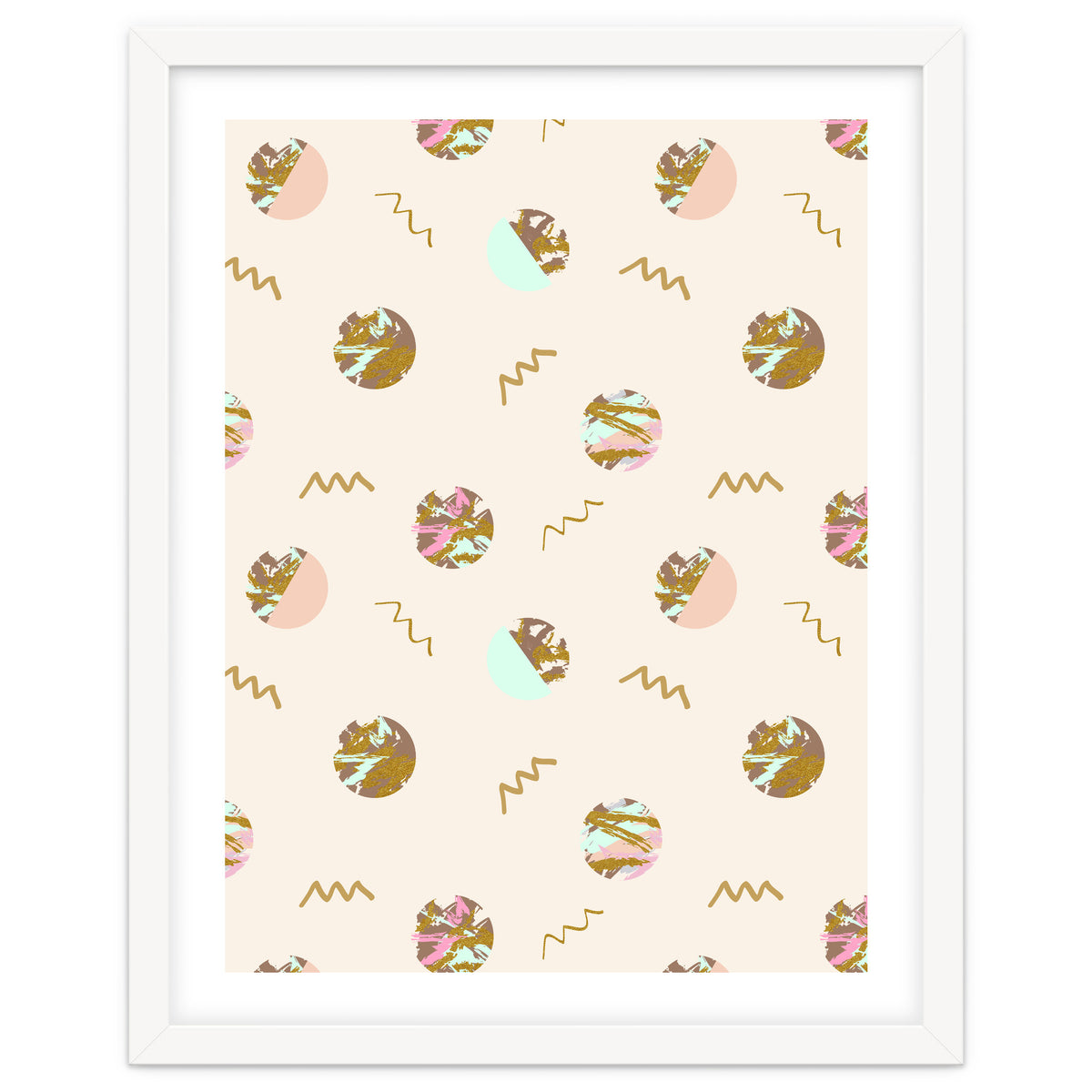 Abstract geometric vector painting