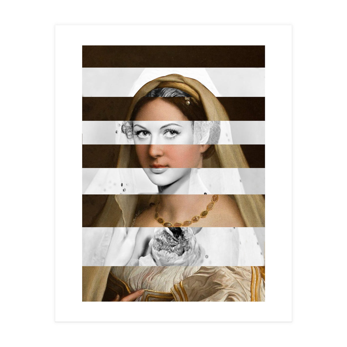 Raphael's Woman With A Veil & Hedy Lamarr (Print Only)