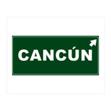 Let`s go to Cancun, Mexico! Green road sign (Print Only) thumbnail