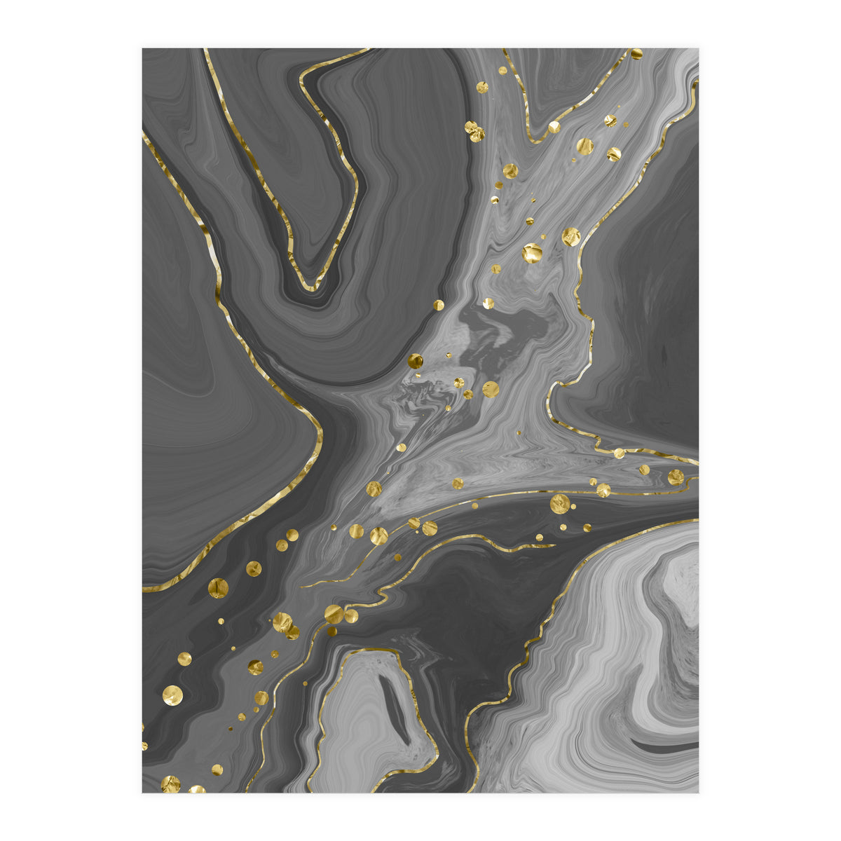 Liquid Marble No. 2 | black (Print Only)