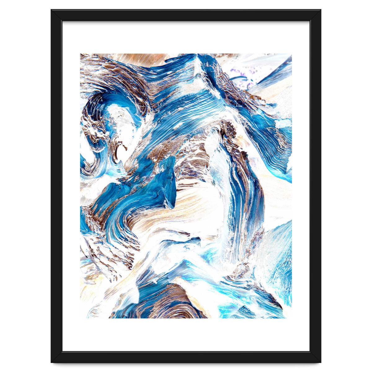 Clarity | Abstract Ocean Earth Sea Graphic | Scandinavian Nature Sky Waves Space