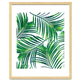 Palm Paradise, Tropical Leaves, Beachy Watercolor Painting, Minimal Nature Botanical Illustration thumbnail