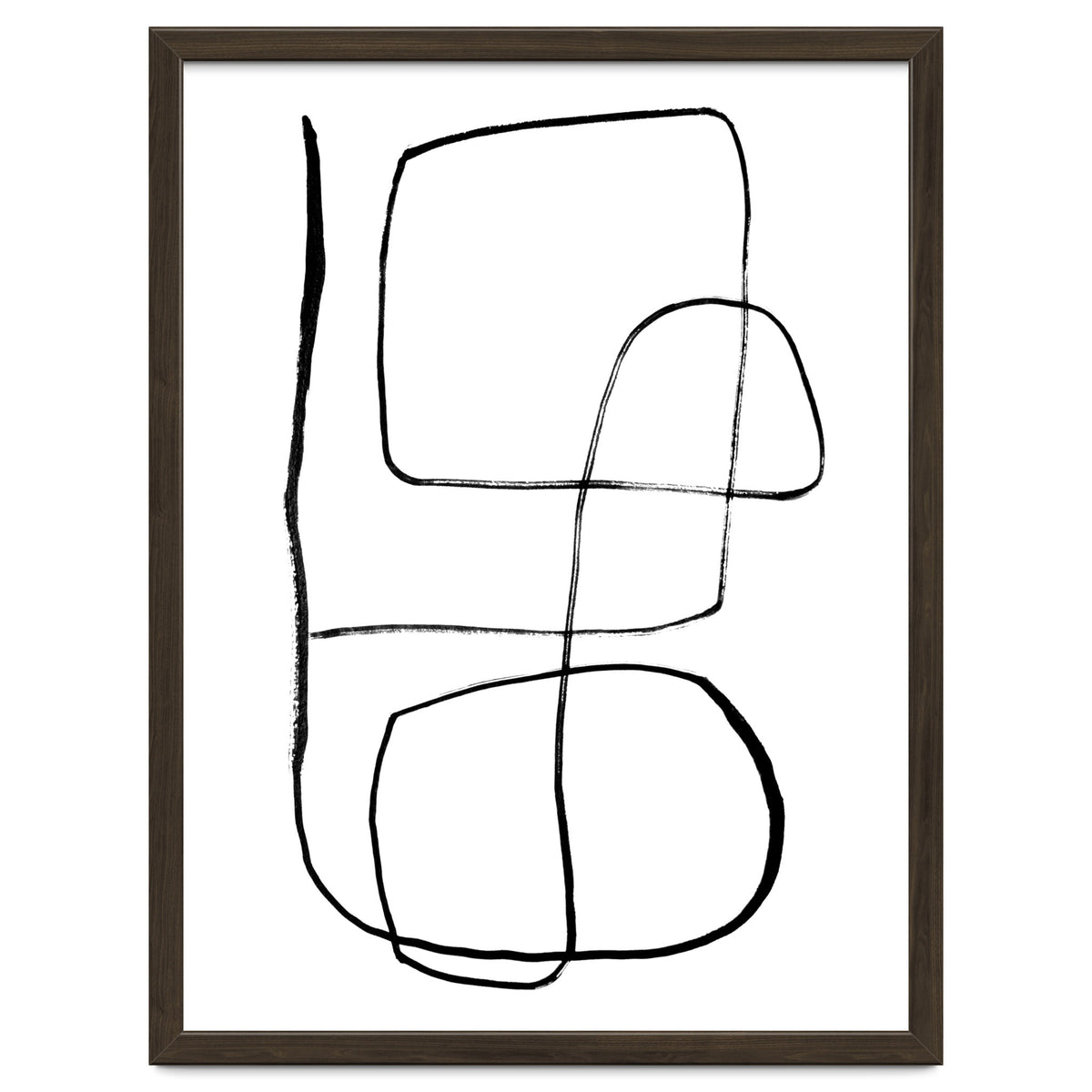 Mid-Century Line Art Print #3