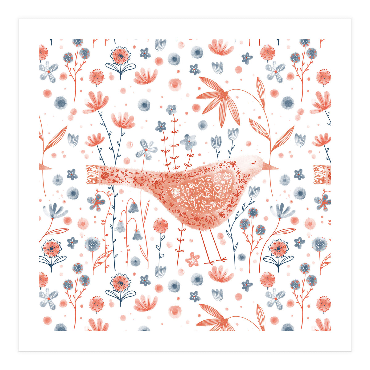 Apricot Bird (Print Only)