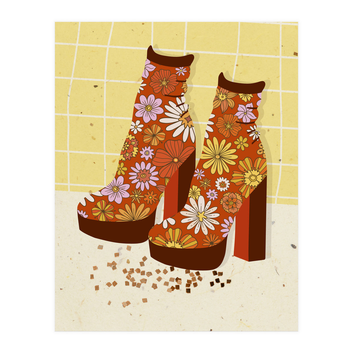 Groovy Disco Boots (Print Only)
