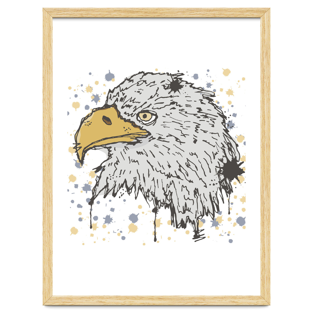 Eagle scribble sketch