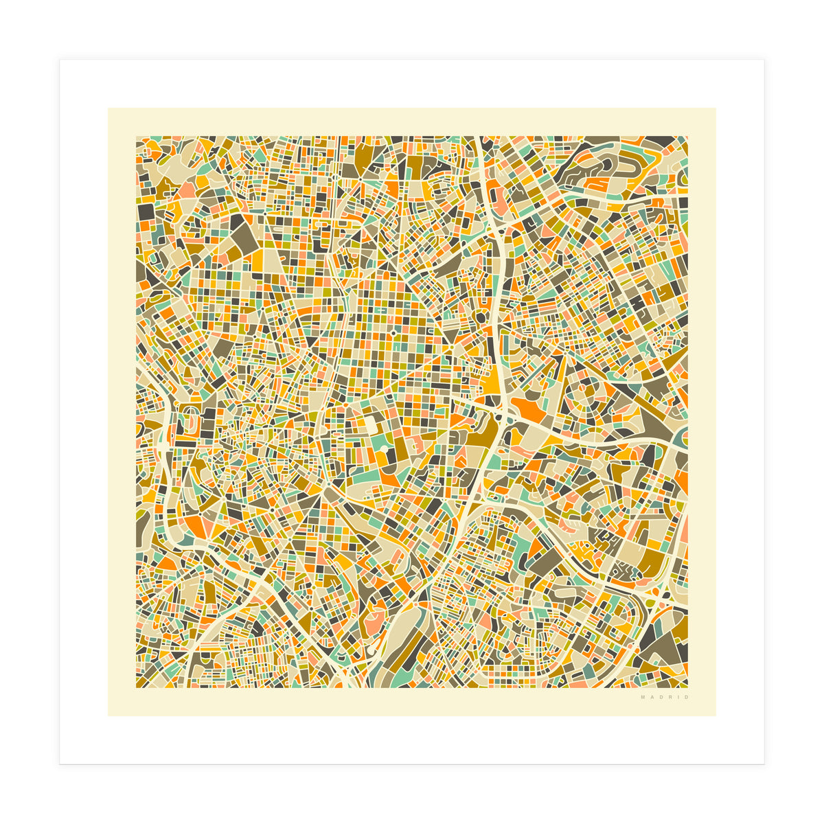 MADRID MAP (Print Only)