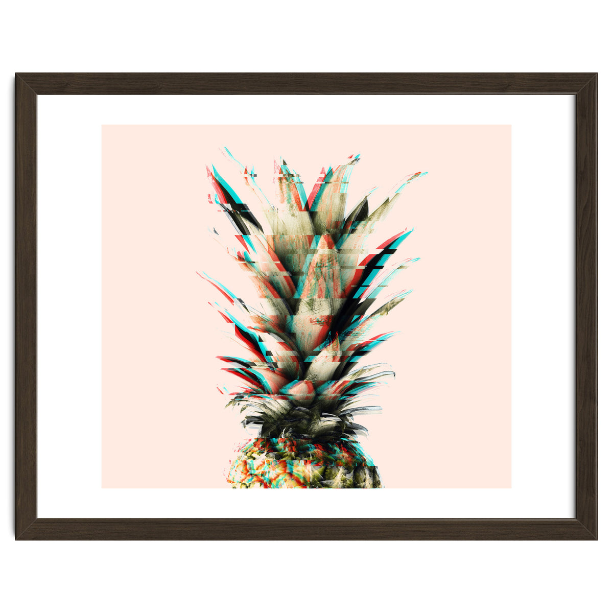 Glitch pineapple pink