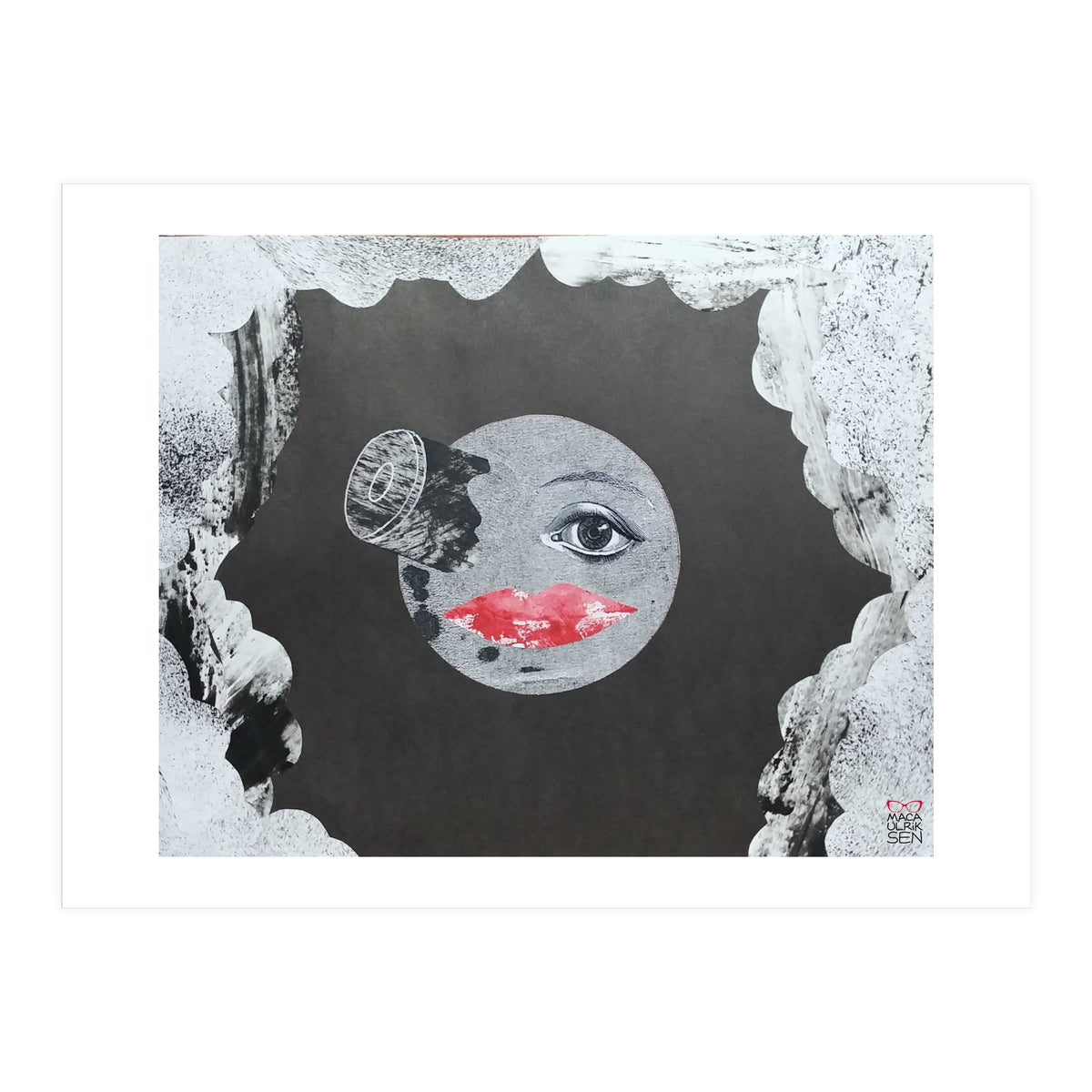 Voyage dans la lune collage (Print Only)