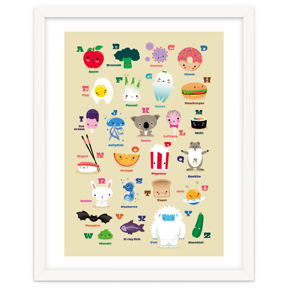 Nursery Kawaii Alphabet