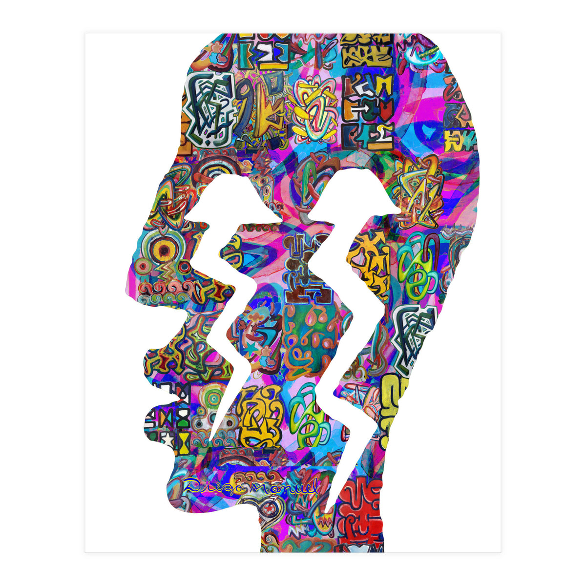 Perfil Con Rayos 2  (Print Only)