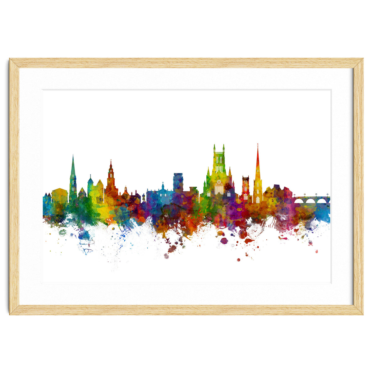 Worcester England Skyline