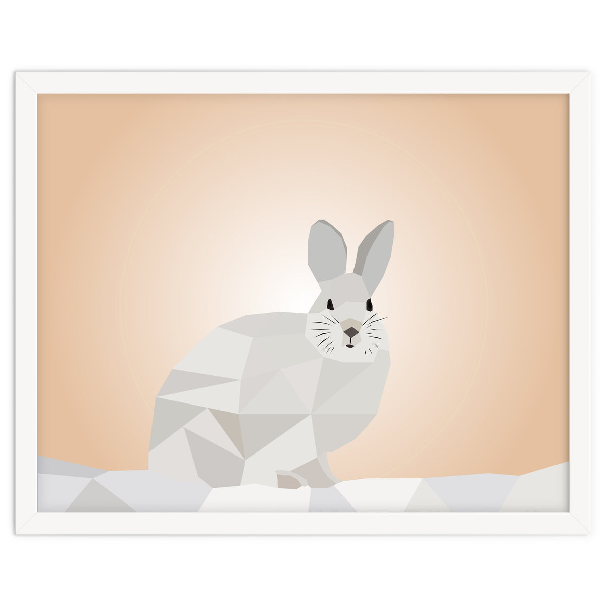 Rabbit Low Poly Art