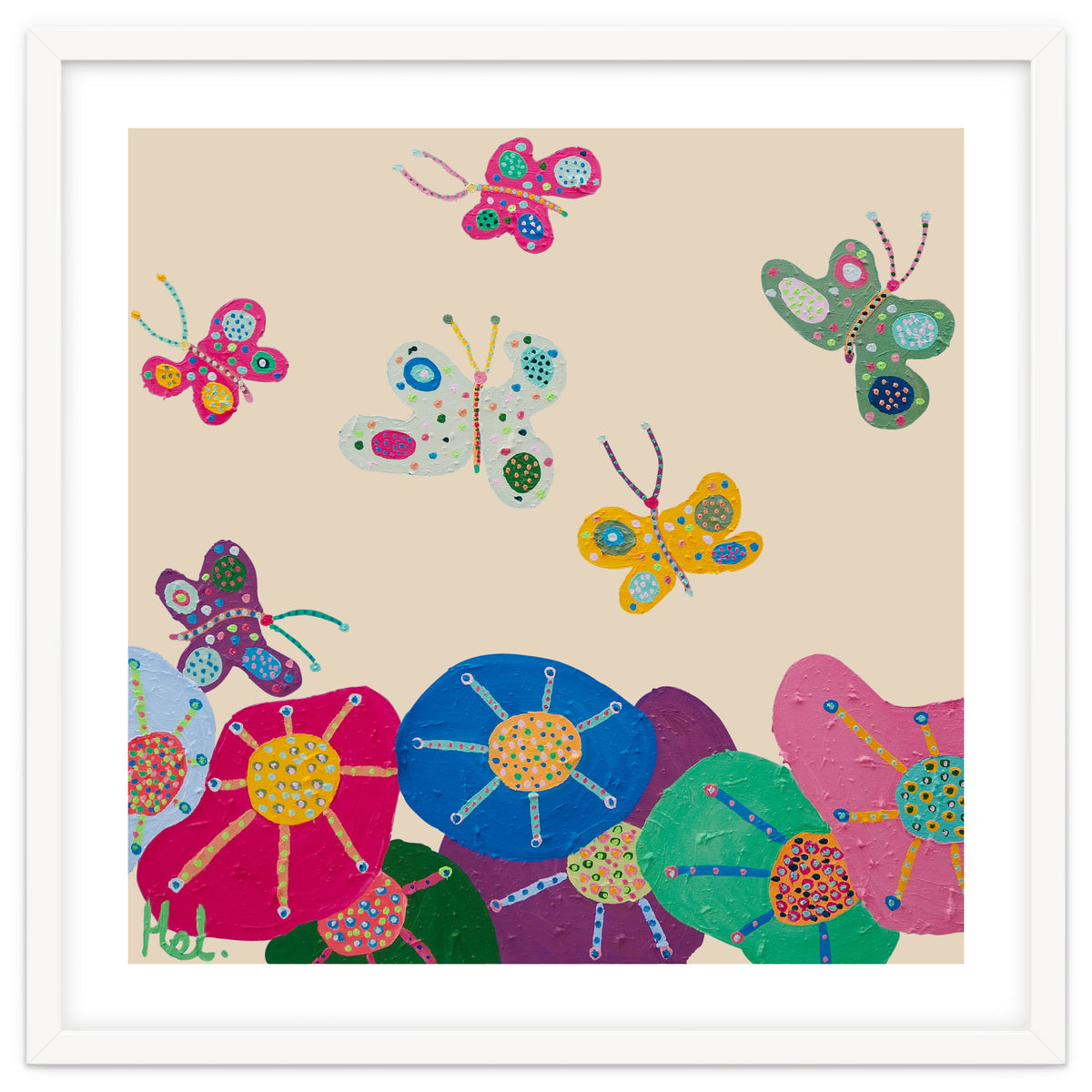 Butterflies Garden (pink)