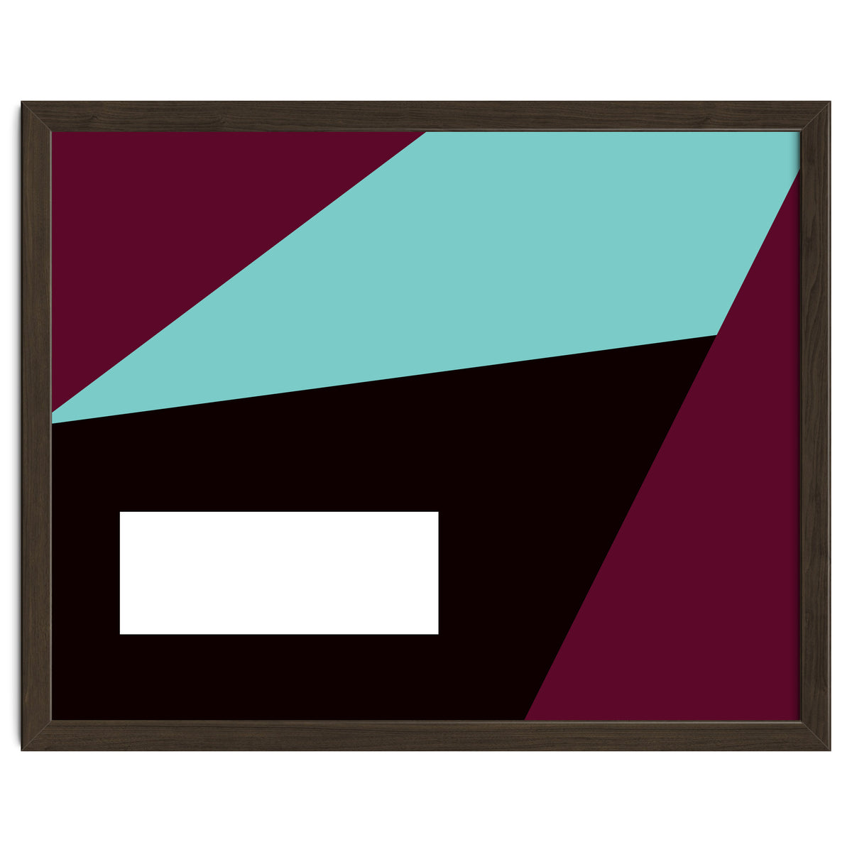 Geometric Shapes No. 84 - purple & turquoise