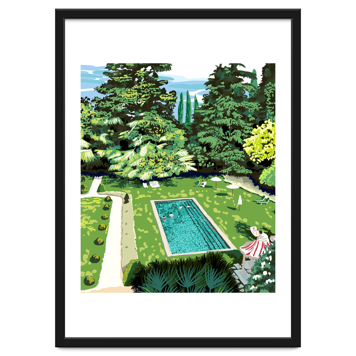 Life's Better Poolside | Vacation Travel Holiday Resort Swim | Architecture Summer Landscape