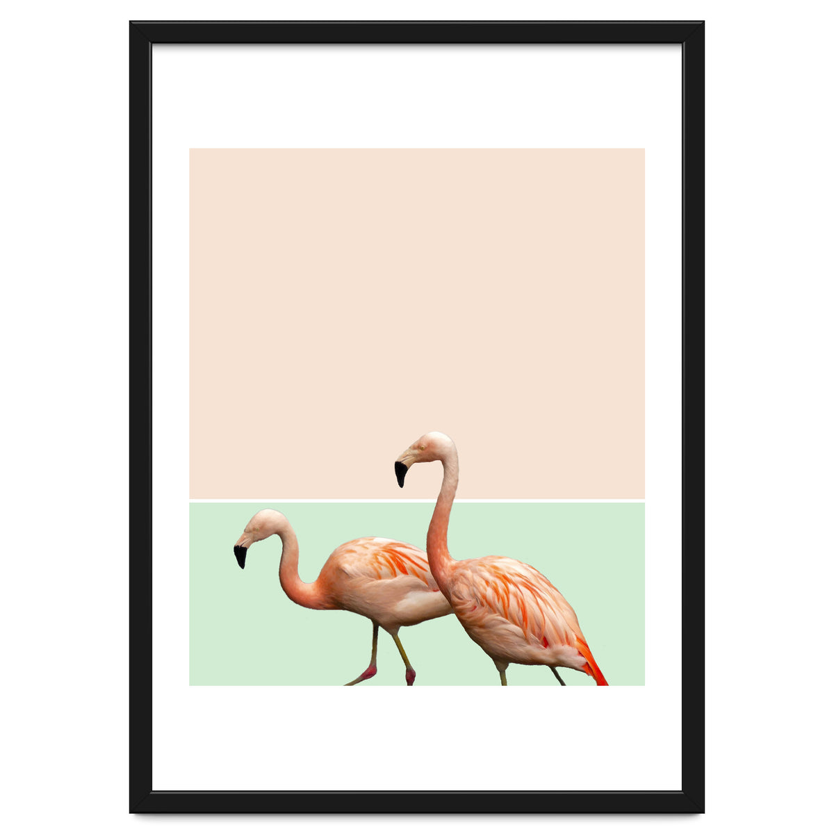 Flamingo Pastel Art