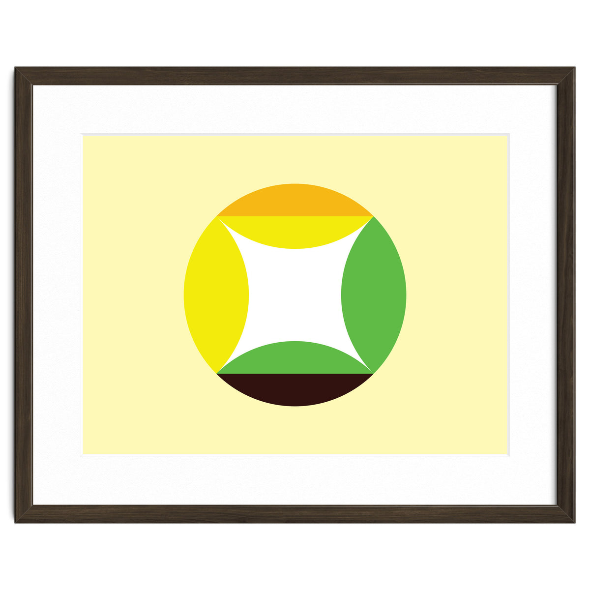 Geometric Shapes No. 21 - yellow, green & orange