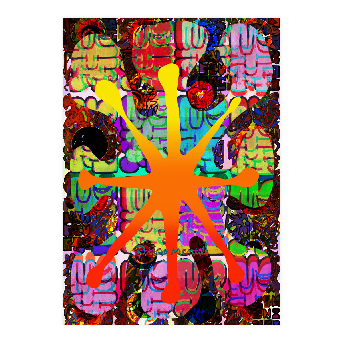 Fuego Y Graffiti 68 (Print Only)