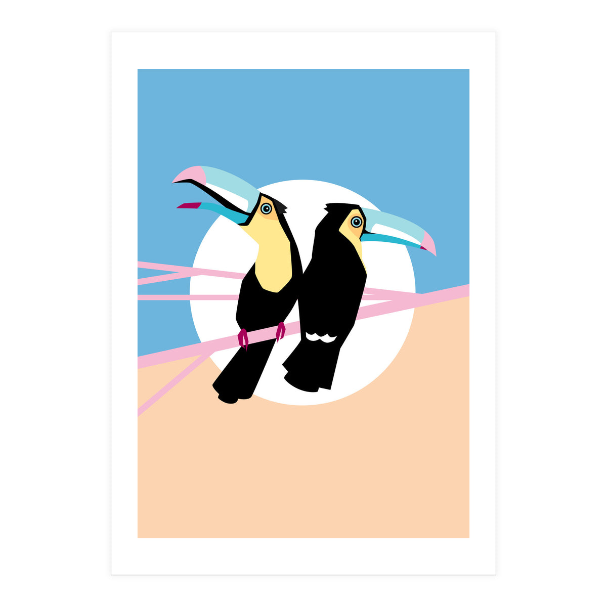 Pastel Toucans (Print Only)