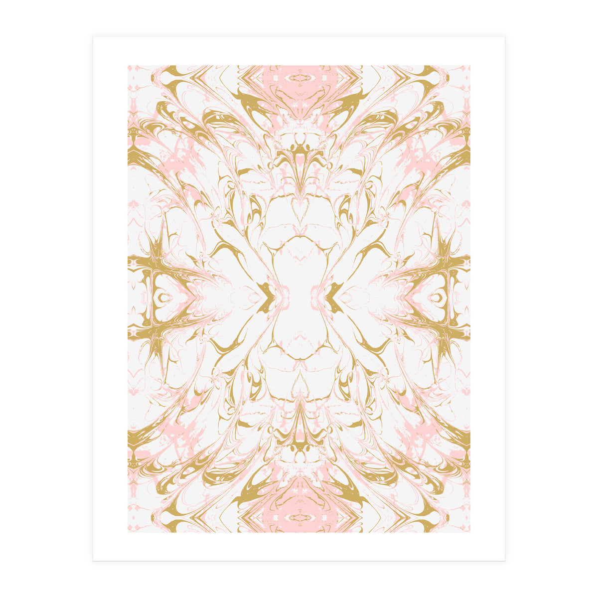 Pink mosaic marble 01 (Print Only)