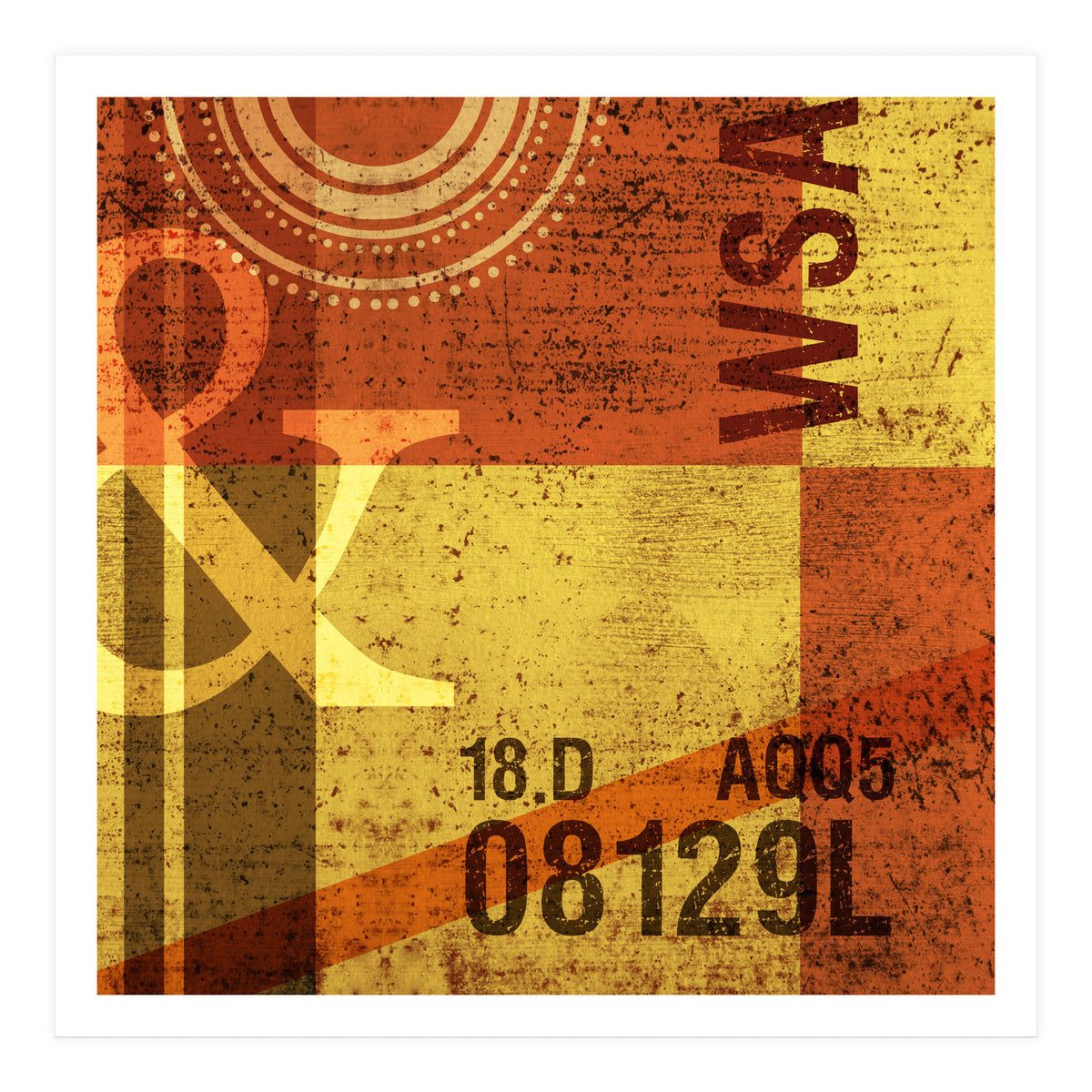 Abstract Industrial Yellow (Print Only)