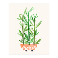 Happy Bamboo Houseplant (Print Only)