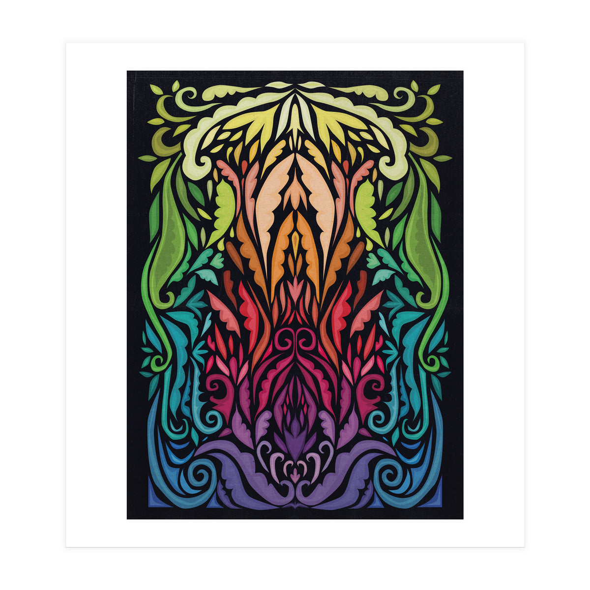 Art Noveau Rainbow (Print Only)