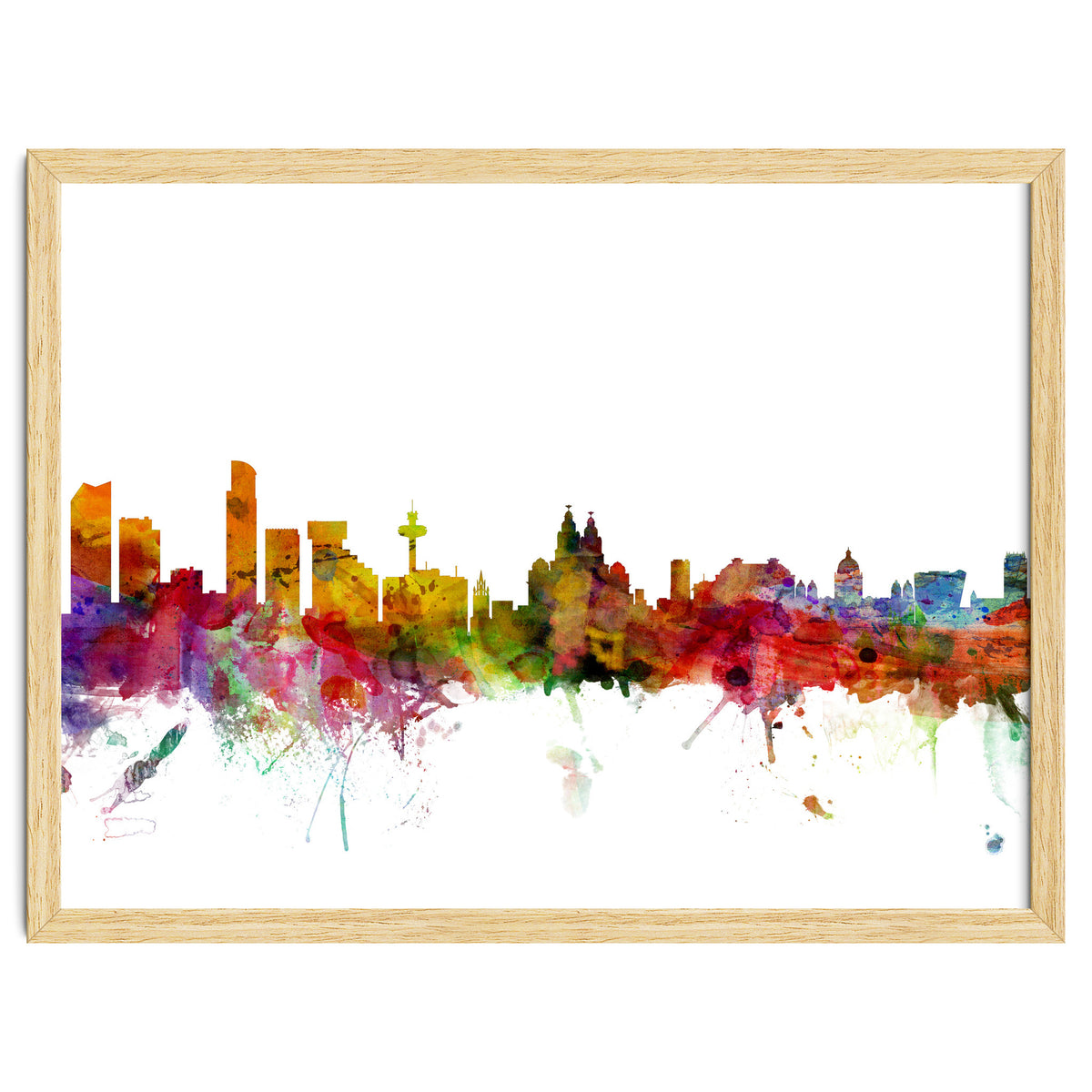 Liverpool England Skyline