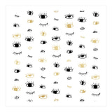 Gold and black eyes and lashes pattern (Print Only) thumbnail