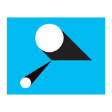 Geometric Shapes No. 46 - blue & black (Print Only) thumbnail