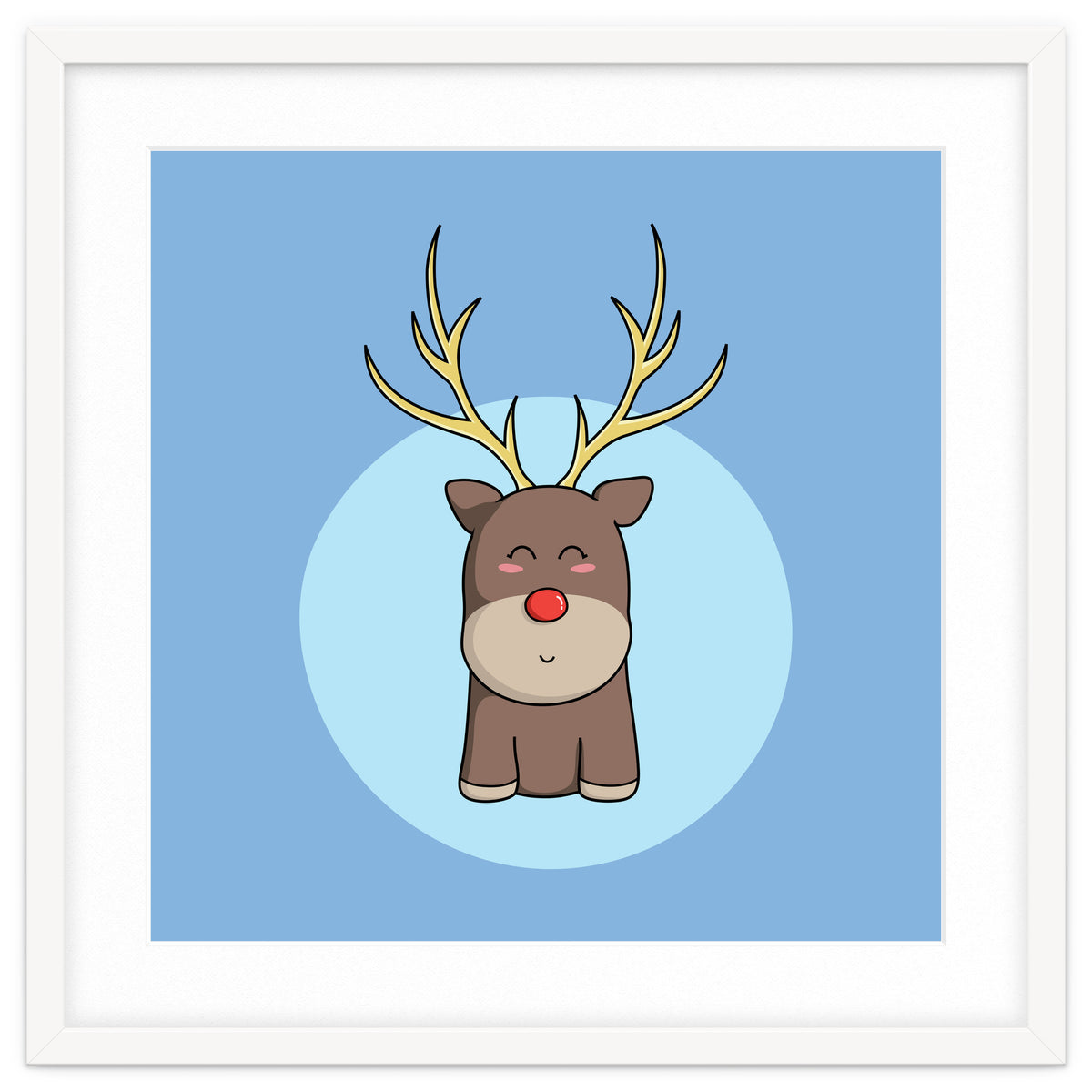 Kawaii Cute Christmas Reindeer