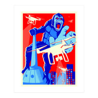King Kong vs Drones (Print Only)